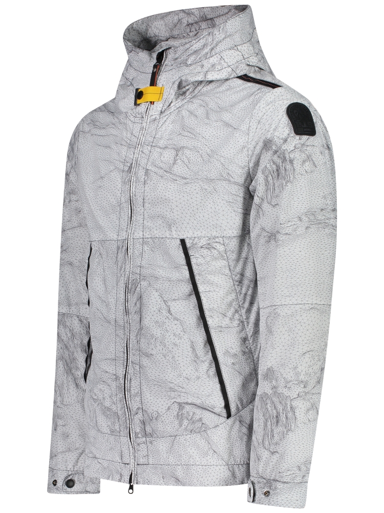 Parajumpers 24SMPMJKMW01 P018 WHITE WIREFRAME PRINT