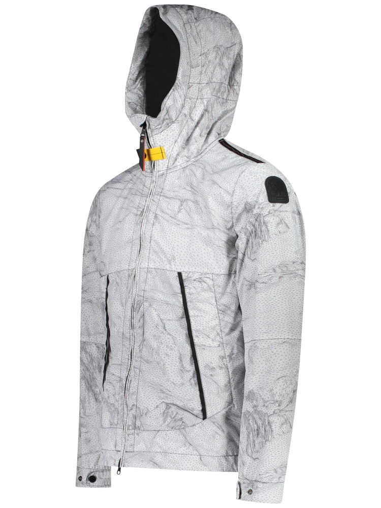 Parajumpers 24SMPMJKMW01 P018 WHITE WIREFRAME PRINT