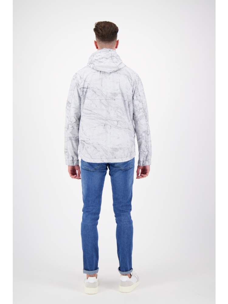 Parajumpers 24SMPMJKMW01 P018 WHITE WIREFRAME PRINT