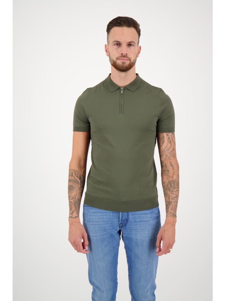 Valentoni Trevi polo zip Army