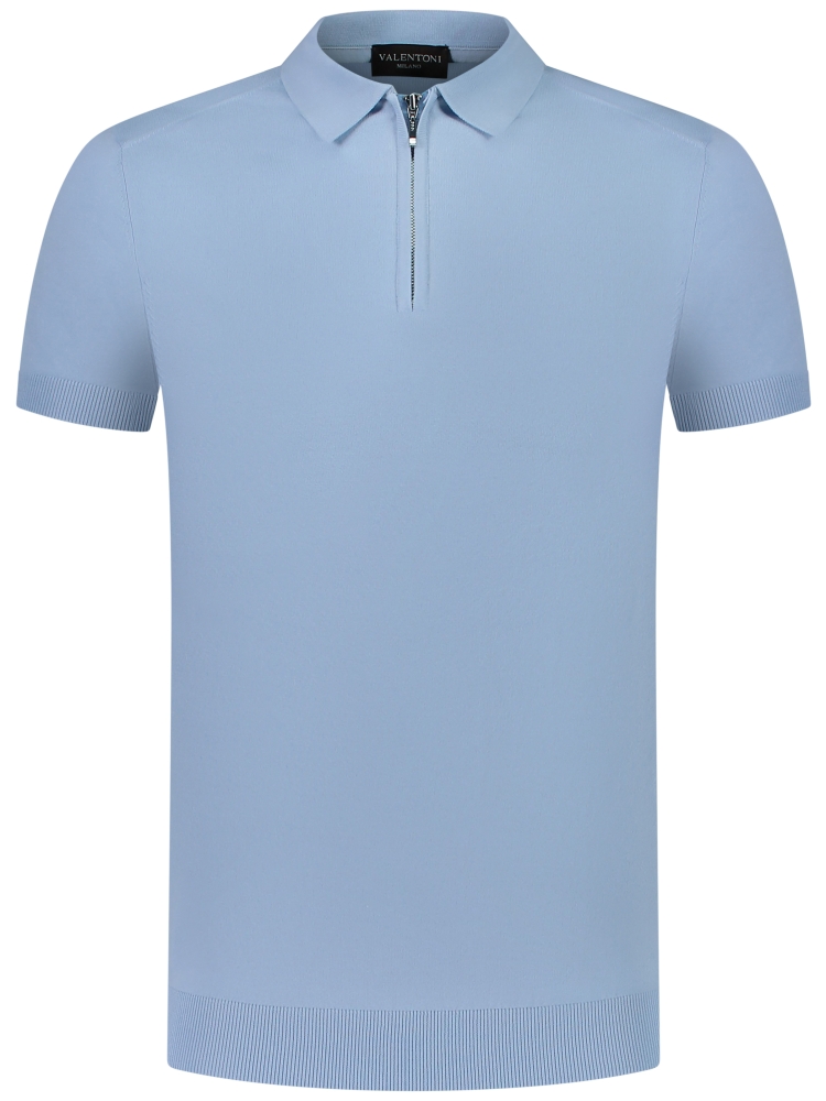 Valentoni Trevi polo zip Sky