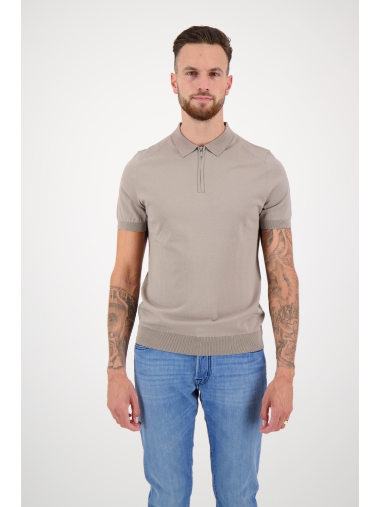 Valentoni Trevi polo zip Stone