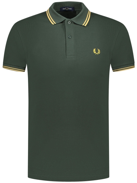 Fred Perry M3600 TWIN TIPPED Y22 CRT GRN/HONEYC