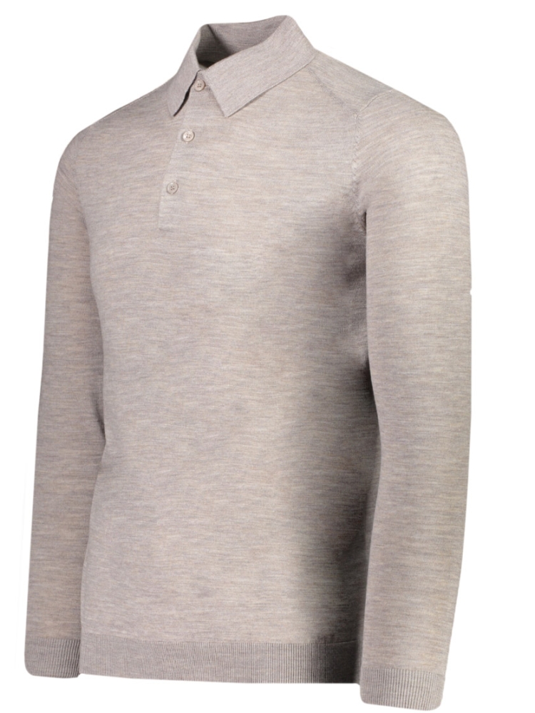 Valentoni Pisa Polo Long sleeve Stone