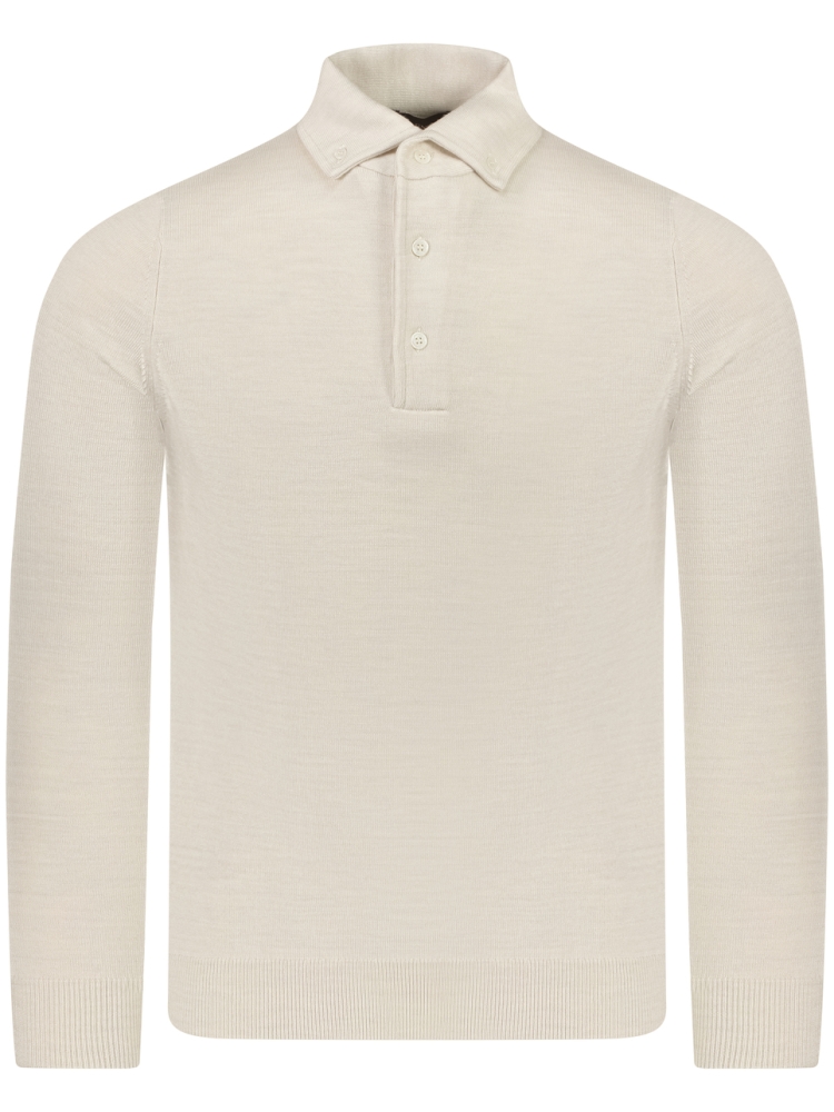 Valentoni Polo lm button down 846 offwhite