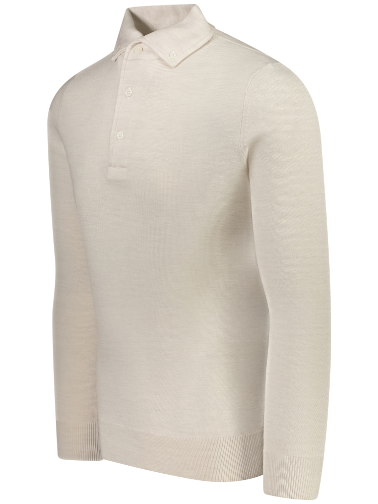 Valentoni Polo lm button down 846 offwhite