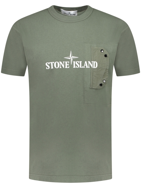 Kleding Korte Mouw Regular Fit Groen Stone Island online kopen bij hansvoortman