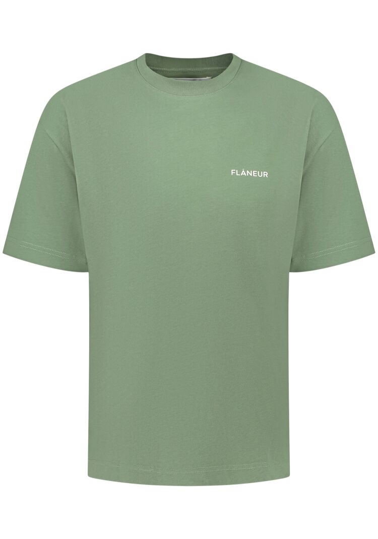 Flaneur F15087 LOGO T-SHIRT KHAKI