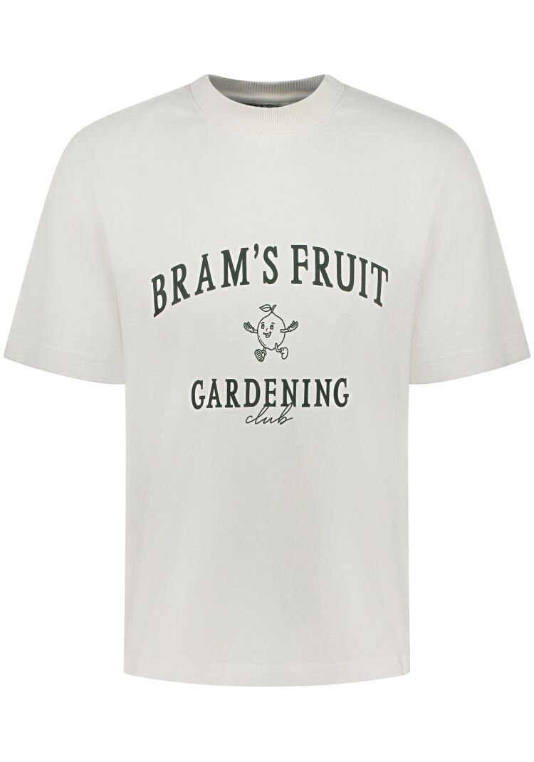 Brams fruit GARDENING CLUB T-SHIRT 777 WHITE