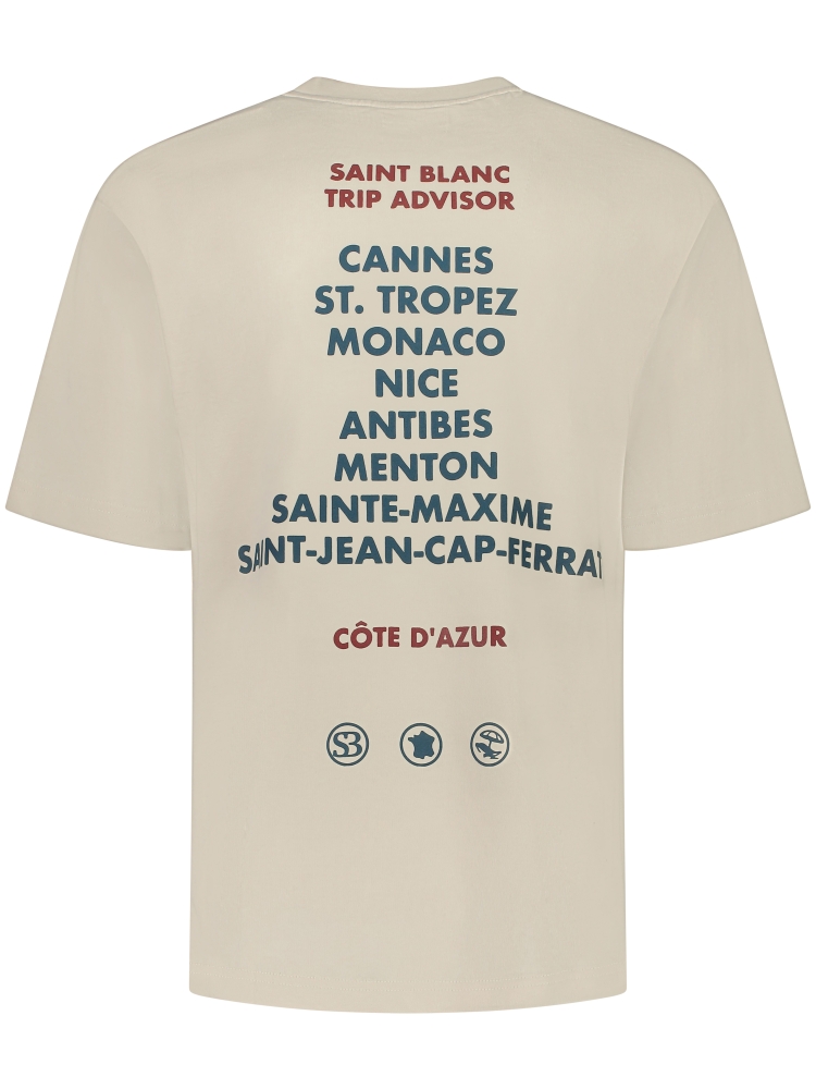 Saint Blanc TRIP ADVISOR T-SHIRT OFF WHITE