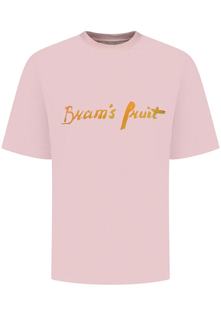 Brams fruit MUM'S SCRIPT LOGO T-SHIRT 772 PINK