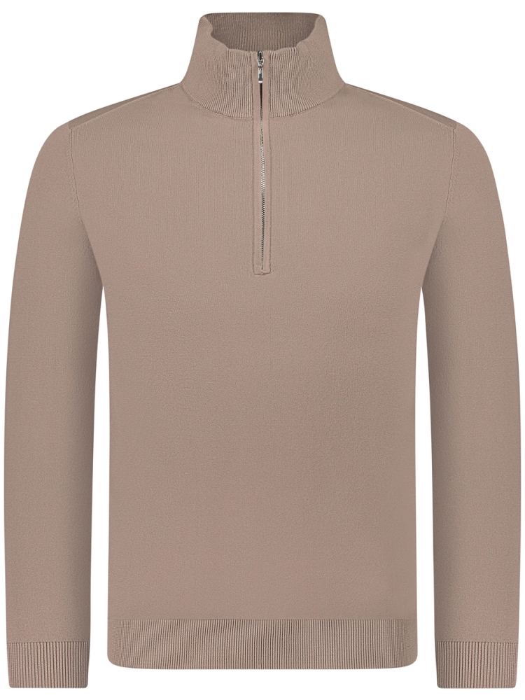 Valentoni TRIVERO COL ZIP V60 TAUPE