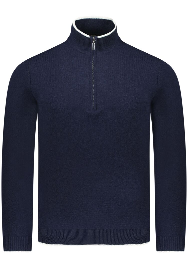 Valentoni TOM HALF ZIP OFFICER NAVY/PRISTINE