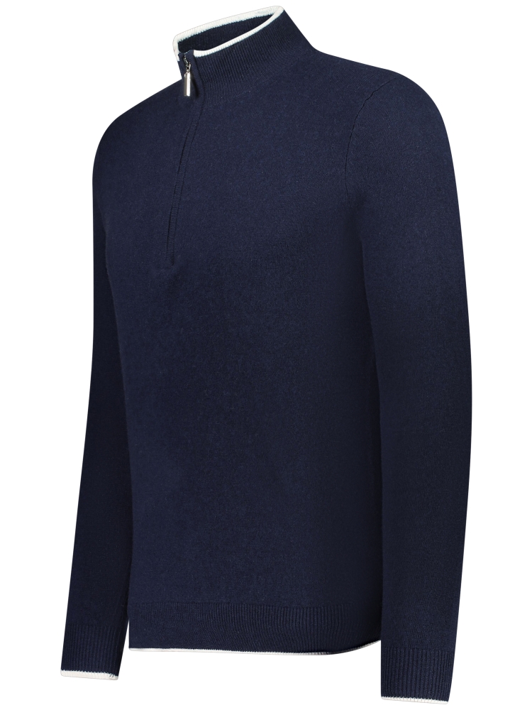 Valentoni TOM HALF ZIP OFFICER NAVY/PRISTINE