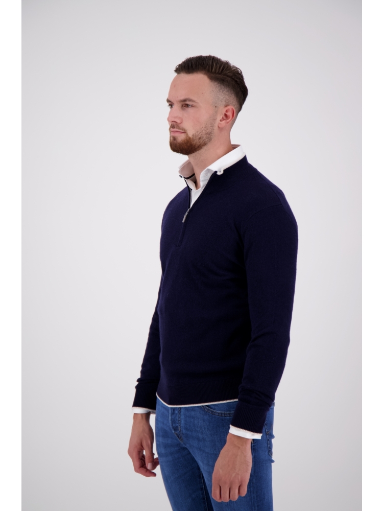 Valentoni TOM HALF ZIP OFFICER NAVY/PRISTINE