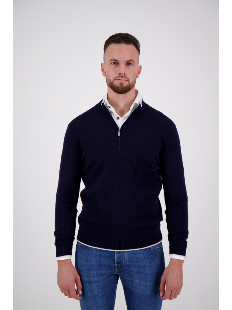 Valentoni TOM HALF ZIP OFFICER NAVY/PRISTINE