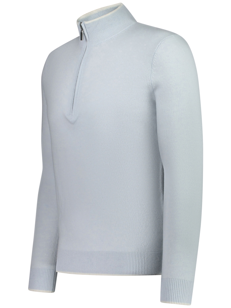 Valentoni TOM HALF ZIP ICE BLUE/CREAM