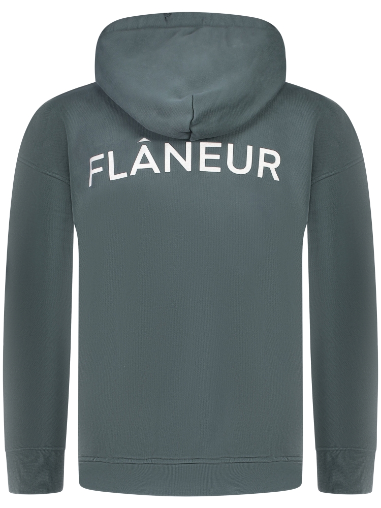 Flaneur F15006 WASHED HOODIE BLACK