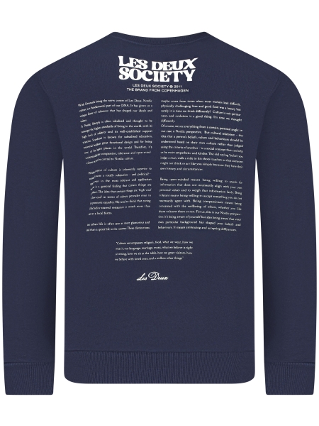 Les Deux LDM200184 SOCIETY SWEAT 460215 D. NAVY/IVORY